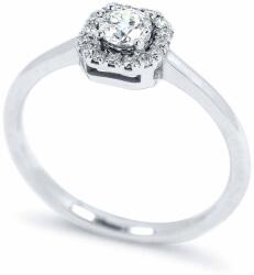 White & Black 0, 33 karátos gyémánt eljegyzési gyűrű (AU14302)