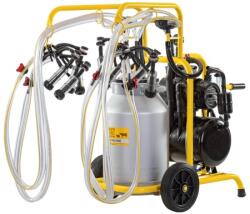 AgroElectro Aparat de muls capre, 4 posturi, 1 bidon aluminiu de 40 litri