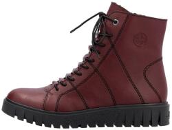 RIEKER Ghete dama, bordo, casual, piele ecologica, imblanite, cu talpa joasa, Rieker Y3420-36-Bordo (Marime: 40) (Y3420-36-Bordo-40)