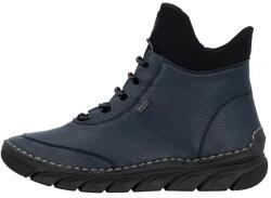 RIEKER Ghete dama, albastru, casual, piele ecologica, imblanite, cu talpa joasa, Rieker 55069-14-Albastru (Marime: 38) (55069-14-Albastru-38)
