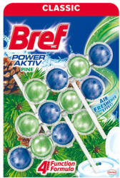 Bref WC illatosító golyós 3 x 50 g Power Aktiv Bref Pine Forest