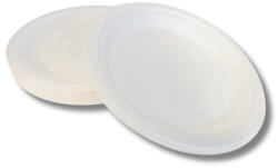  Tányér D 19, 7 cm komposztálható cukornád 125 db/csomag, natúr