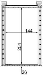 MAHLE Výmenník tepla vnútorného kúrenia MAHLE AH 224 000S (AH 224 000S)