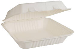  Papírdoboz ételes 1 részes HP3, 22, 86 x 15, 24 x 8, 12 cm komposztálható cukornád 125 db/csomag, natúr