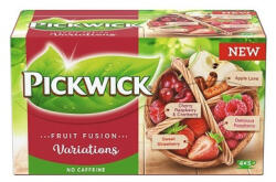 Pickwick Gyümölcstea 20x2 g PickwickVariációk PIROS meggy, vörösáfonya, alma, eper és málna - suplix
