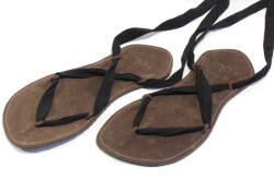 Juuri Caty WIDE Dark Brown Női Bőr Szandál