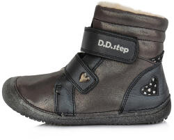 D. D. Step Black Gyerek Téli Cipő W063-829A - barefootpoint - 13 432 Ft
