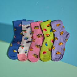 Aura Via Kislány gyümölcs mintás pamut zokni szett - 5 pár/cs 32-35 111311