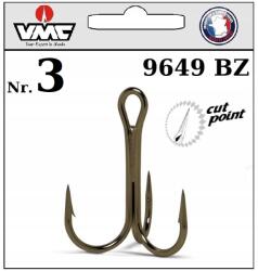 VMC Round Treble Horgony VMC 9649 Bz Nr. 3 Csalihoz 10 db (9649)