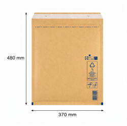  Légpárnás boríték, bubis boríték - Barna 370x480 mm K/20 (W10 méret) 1 darab (K20)