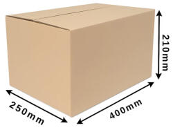  Cosmagküldő doboz, Hullámkarton doboz Z5 400x250x210 mm