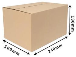  Cosmagküldő doboz, Hullámkarton doboz Z1 240x160x130 mm