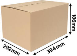  Cosmagküldő doboz, Hullámkarton doboz H1 394x292x186 mm