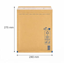  Légpárnás boríték, bubis boríték - Barna 240x275 mm E/15 (W5 méret) 1 darab (E15)
