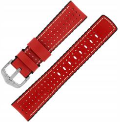 Hirsch Óraszíj Hirsch 0915075020-2-22 piros 22mm (0915075020-2-22)