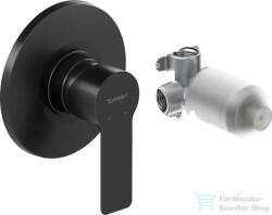 Duravit D-CODE falsík alatti kád/zuhany csaptelep alaptesttel, matt fekete DC4210007046 (DC4210007046)
