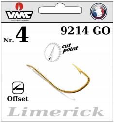 VMC Akasztó VMC 9214GO Nr. 4 Limerick Flatted Offset Ground & Float & Pole 10db (9214GO)