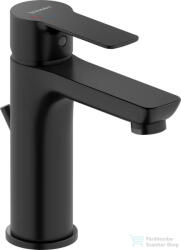Duravit D-CODE Minusflow M hidegindításos mosdó csaptelep automata leeresztővel, matt fekete DC1023001046 (DC1023001046)