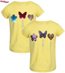 Knot So Bad Megfordítható flitteres póló virágos, pillangós, szíves 18-24 hó (92 cm)