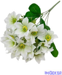  Nebáncsvirág 18v csokor 34cm - Fehér
