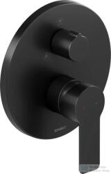 Duravit D-CODE falsík alatti kád/zuhany csaptelep alaptest nélkül, matt fekete DC4210012046 (DC4210012046)