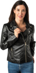 Mauritius Geaca de Piele Dama Mauritius Neagra MWLylli - readytowear - 899,00 RON