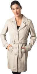 Mauritius Geaca Lunga de Piele Dama Mauritius Alb Ivoriu MWLeonne - readytowear - 1 199,00 RON
