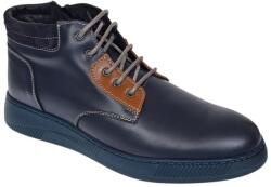 Ciucaleti LUX Reducere Marimea 44 Ghete barbati din piele naturala imblanite, bleumarin, LGKR36BL, marimea 44