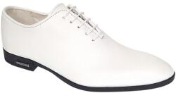 Ciucaleti j Pantofi albi eleganti barbati piele naturala GKR71A, marimea 43