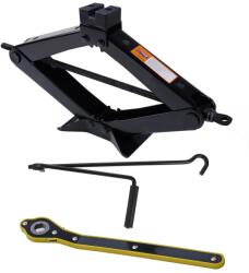 Siegbert Set cric Siegbert 2T tip foarfeca si cheie roti tip clichet, produs conform normelor CE