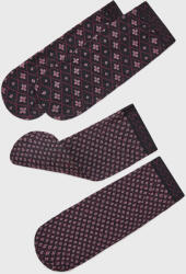 OROBLÚ 2PACK чорапи OROBLÚ Twins The Pattern къси 50 DEN (2PVOBC68282_pon)