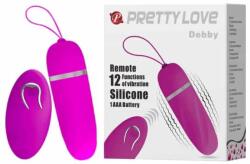  Вибро яйце с дистанционно, 12 режима - Pretty Love Debby (DEBRA01036)