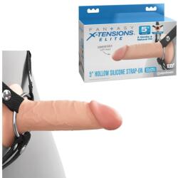  Силиконов пенис колан, двойна плътност, 14см. - Strap-on Dual Density (PIPE416521)