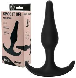  Анален плъг, дискретен, нежен и компактен, 10, 5см. - Spice it up Starter Black (8007-01LOLA)