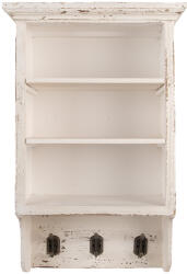 Clayre & Eef Raft perete lemn bej vintage 36x17x57 cm (5H0753) Raft