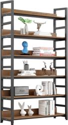 Mobikon Raft pardoseala mdf metal stejar negru Janel 80x30x175, 5 cm (0000397763) Raft