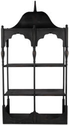 Clayre & Eef Raft perete metal negru 55x19x109 cm (5Y1389) Raft