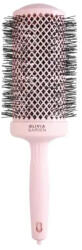 Olivia Garden Expert Blowout Speed Wavy Bristles Pastel Pink - Perie Profesională Rotundă Pastel Pink cu Peri Ondulați, Cilindru Ceramic Extra Lung pentru Uscare Rapidă (OG2225)