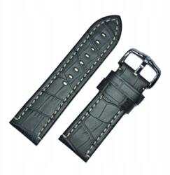 Hirsch Óraszíj Hirsch 10902850-2-28 szürke 28mm (10902850-2-28)