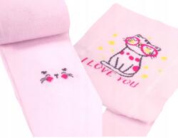 YOCLUB Pamut Gyerek Harisnyanadrág Csecsemő Harisnyanadrág Cica 80/86 (RAB-0003)