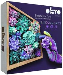 OKTO Set creatie Wood & Craft - Succulents, 21x21cm - Tenderness (KR-OK10010)