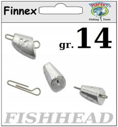  Cseburaszka Finnex Fish Head 14 gr 0, 8 mm drót 5 db (FISHEAD 14)