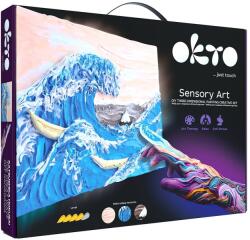 OKTO Set pictura 3D cu argila usoara, 30x40cm - Waves (KR-OK10004)