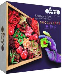 OKTO Set creatie Wood & Craft - Succulents, 21x21cm - Passion (KR-OK10011)