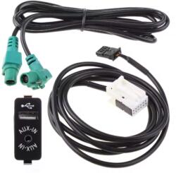 BMW USB AUX Adapter - Kompatibilis E60 E61 E63 E64 E87 E90 E70 F25 F01 F02 F03 F04 F12 F13