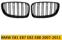 BMW E81 E87 E82 E88 Hűtőrács Vese kétsoros rács fényes fekete 2007-2011