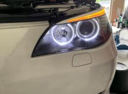 Angel Eye DRL LED Izzó (nappali menetfény) BMW 5-ös sorozat E60 E61 LCI halogén fényszóróhoz 2007-2010 - fehér vagy sárga Fehér fényű