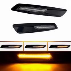  BMW LED oldalsó irányjelző 2db Füstös Szekvenciális dinamikus F30 E90 E91 E92 E93 E46 E60 E61 Átlátszó