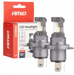 AMiO HYBRID H4 LED Izzó Szett - 60W, 6000K, 5600 lm, CANBUS, E9 Jóváhagyás, 2 db