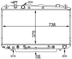 MAHLE Chladič motora MAHLE CR 1568 000S (CR 1568 000S)
